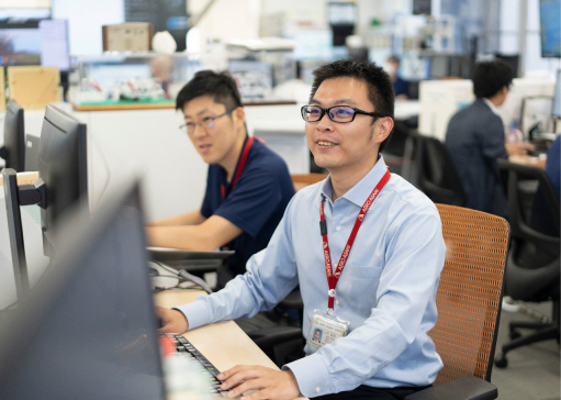 写真：総務部の様子