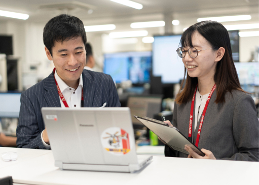 写真：営業部の様子